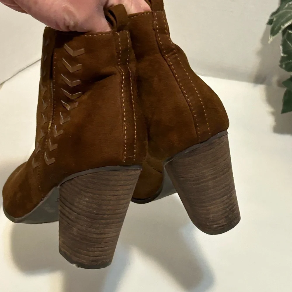 Brown Suede Ankle Boots